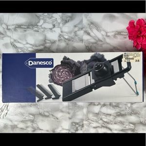 BRAND NEW! Danesco Mandolin Slicer and Grater - Black and Stainless Steel